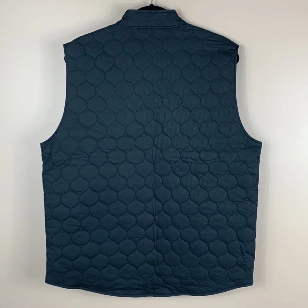 NWT Bonobos mens black lightweight quilted vest sz lg